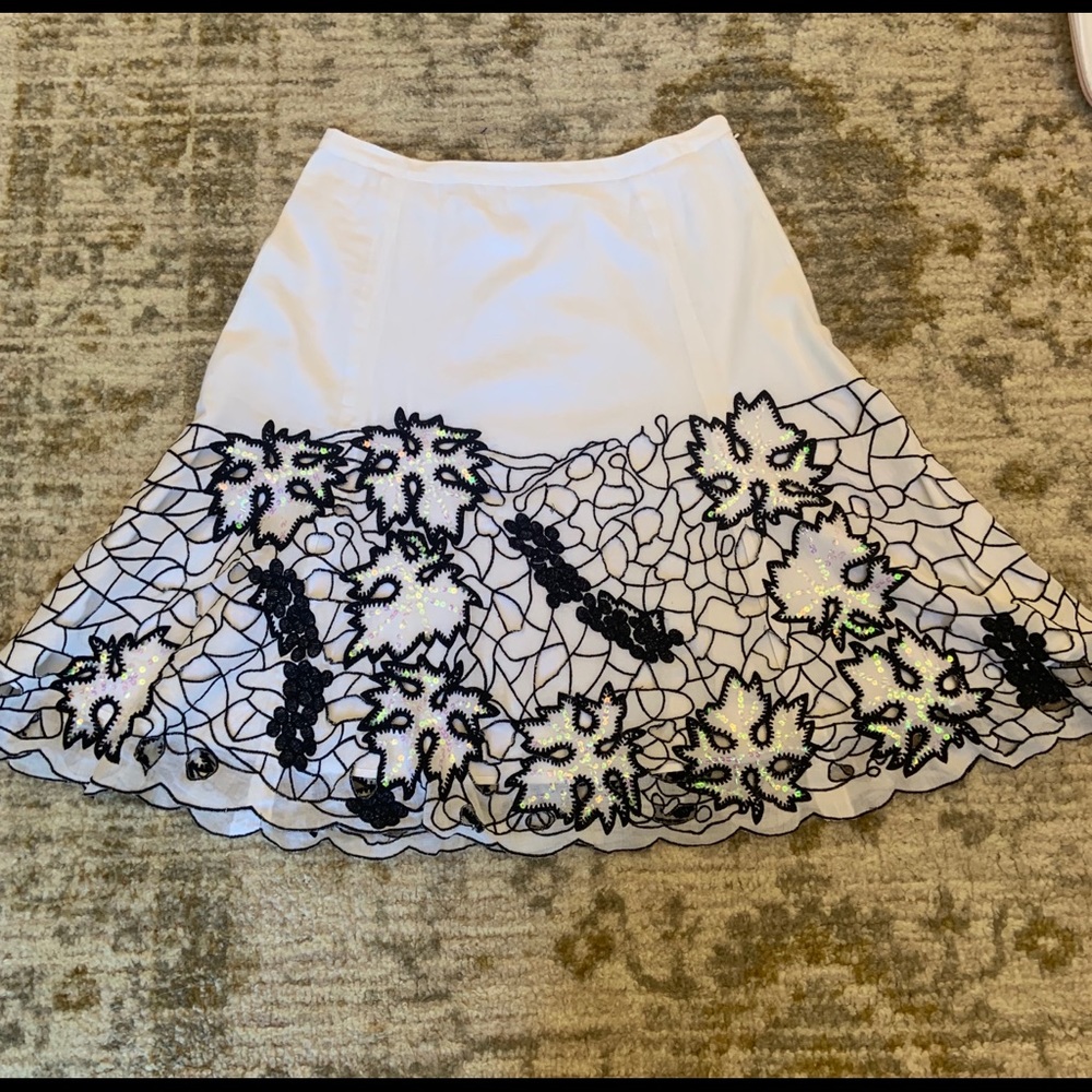 Silk Club 100% cotton midi skirt